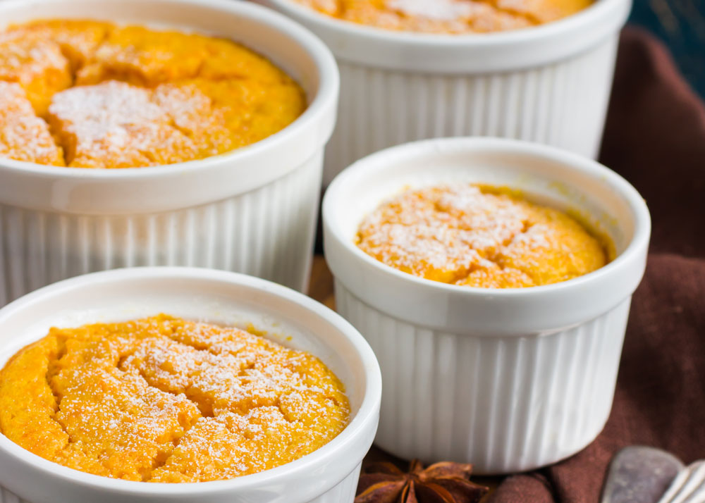 Savory Pumpkin Souffle with Sage and Brown Butter