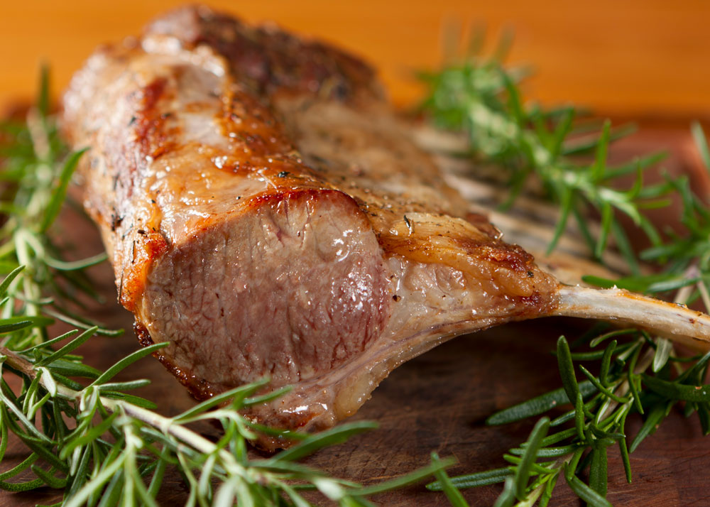 Rosemary Garlic Rack of Lamb