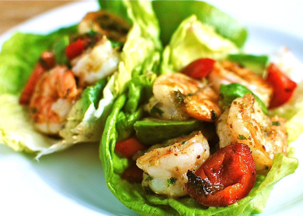 Chipotle Shrimp Lettuce Cups