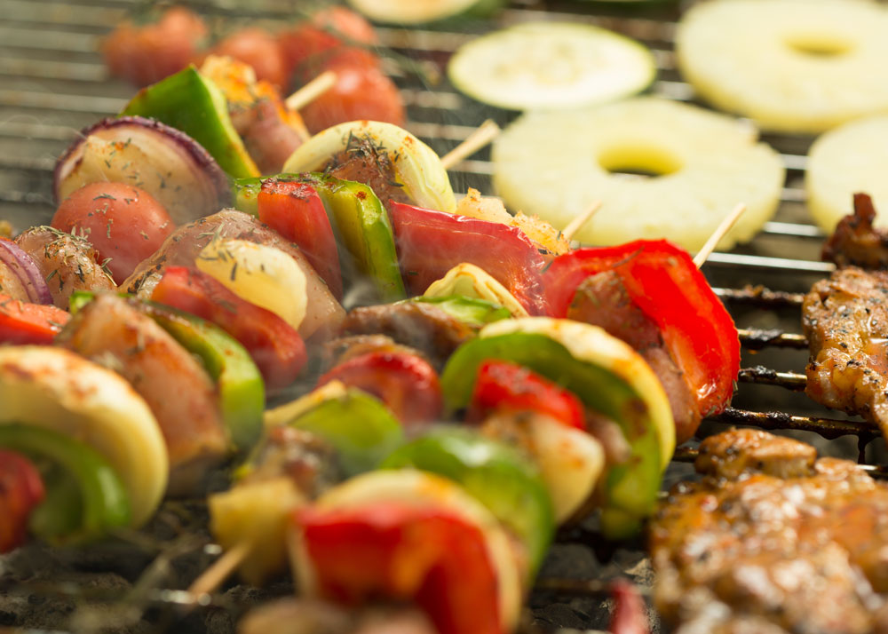 Tropical Grilled Vegetable Skewers