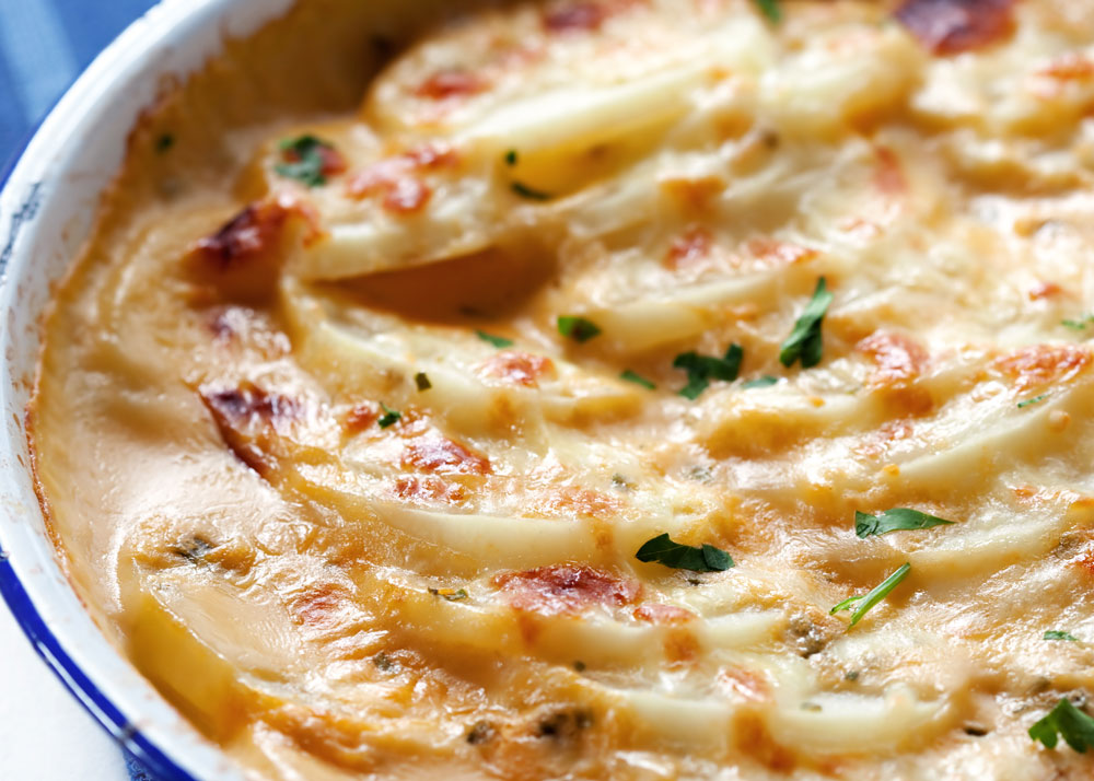 Potato and Caramelized Onion Gratin